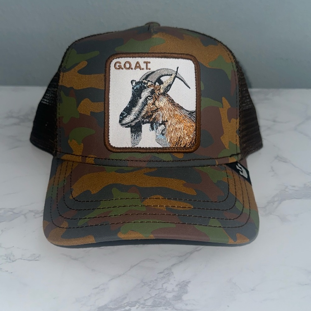 Goorin Bros Camo G.O.A.T Trucker SnapBack Cap